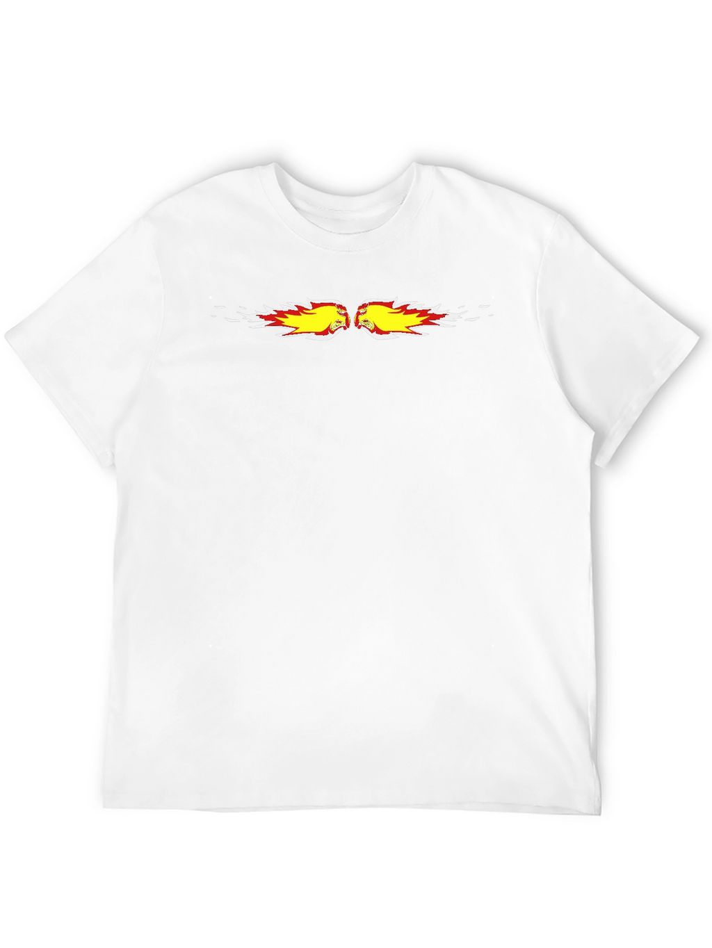 Fiery Fist Bump Graphic Black Tee