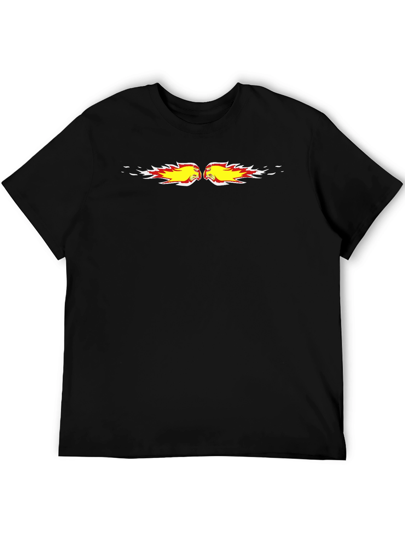 Fiery Fist Bump Graphic Black Tee