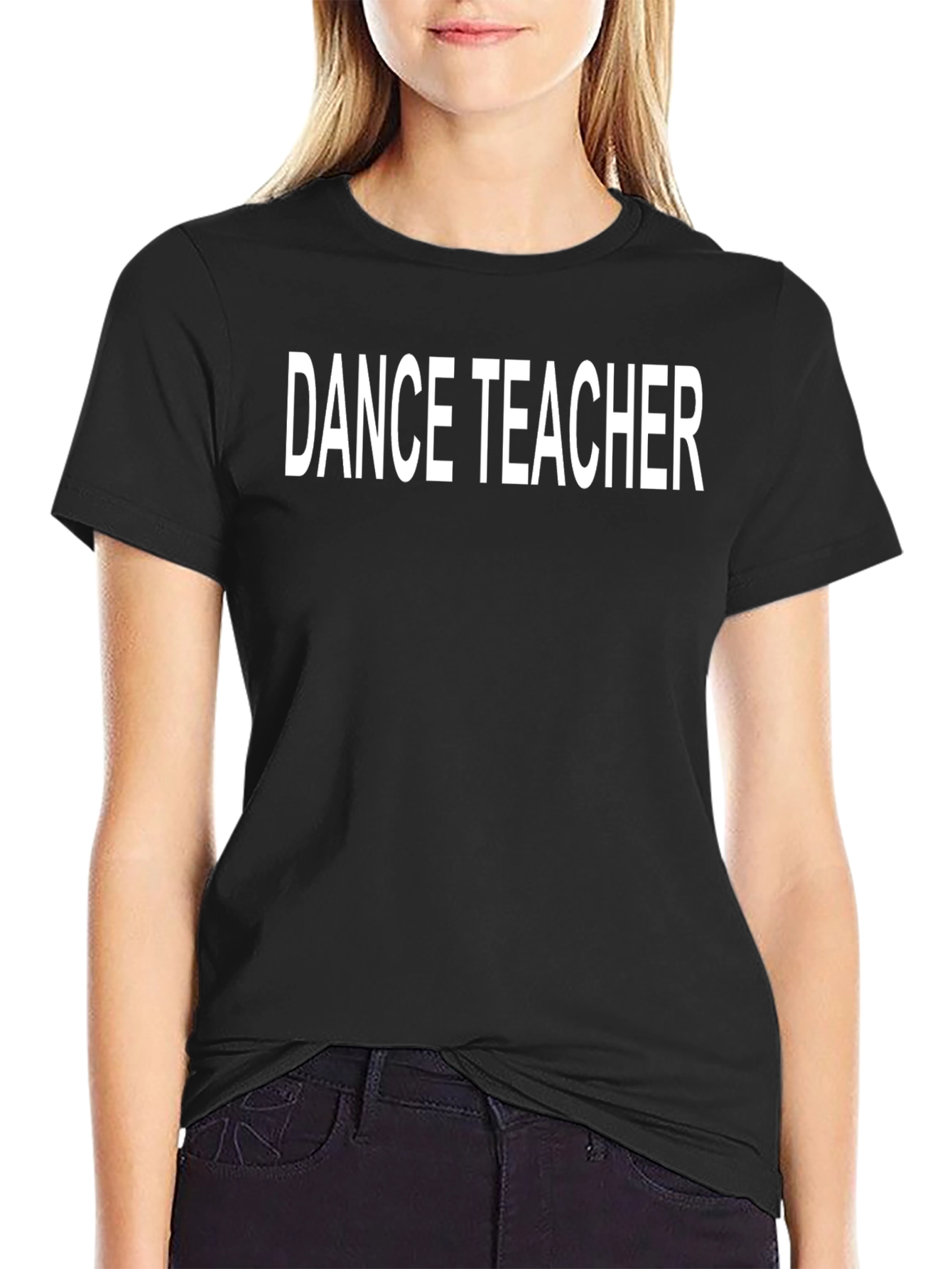 Dance Teacher T-Shirt - Black Cotton Graphic Tee