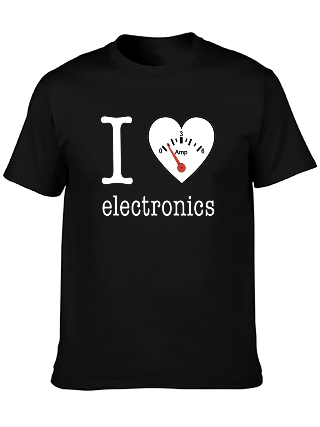 I Heart Electronics Black T-Shirt