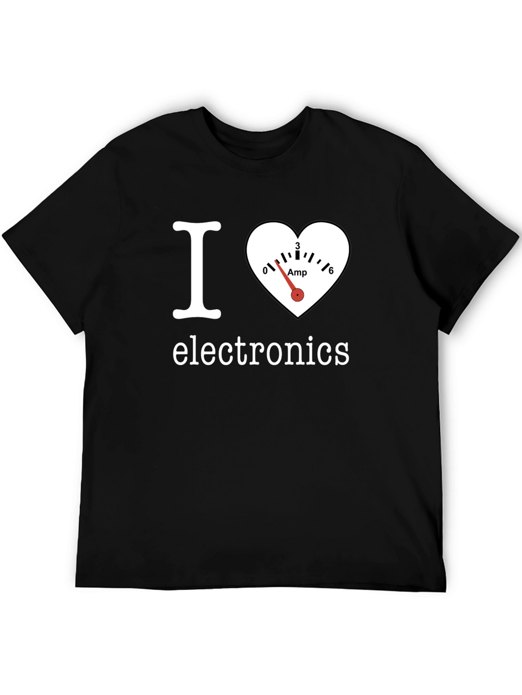 I Heart Electronics Black T-Shirt