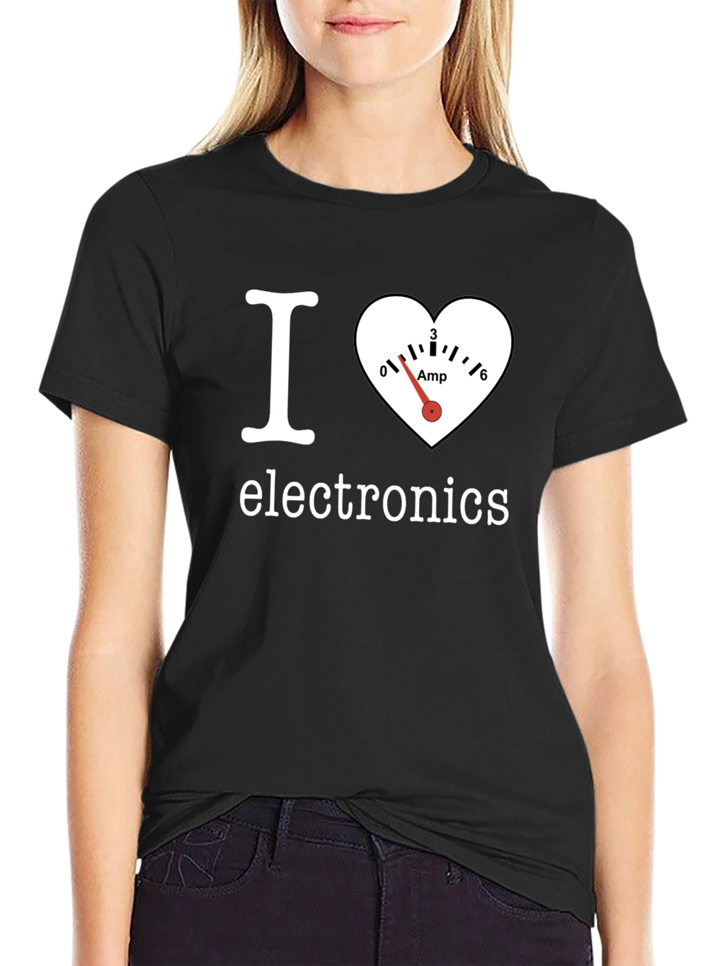 I Heart Electronics Black T-Shirt