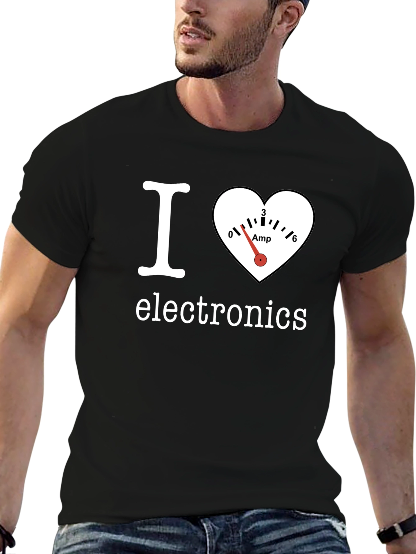 I Heart Electronics Black T-Shirt