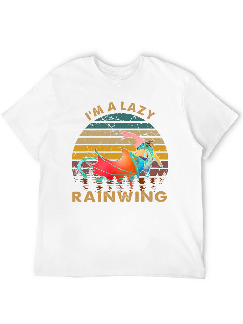 Im a Lazy Rainwing Novelty Graphic T-Shirt