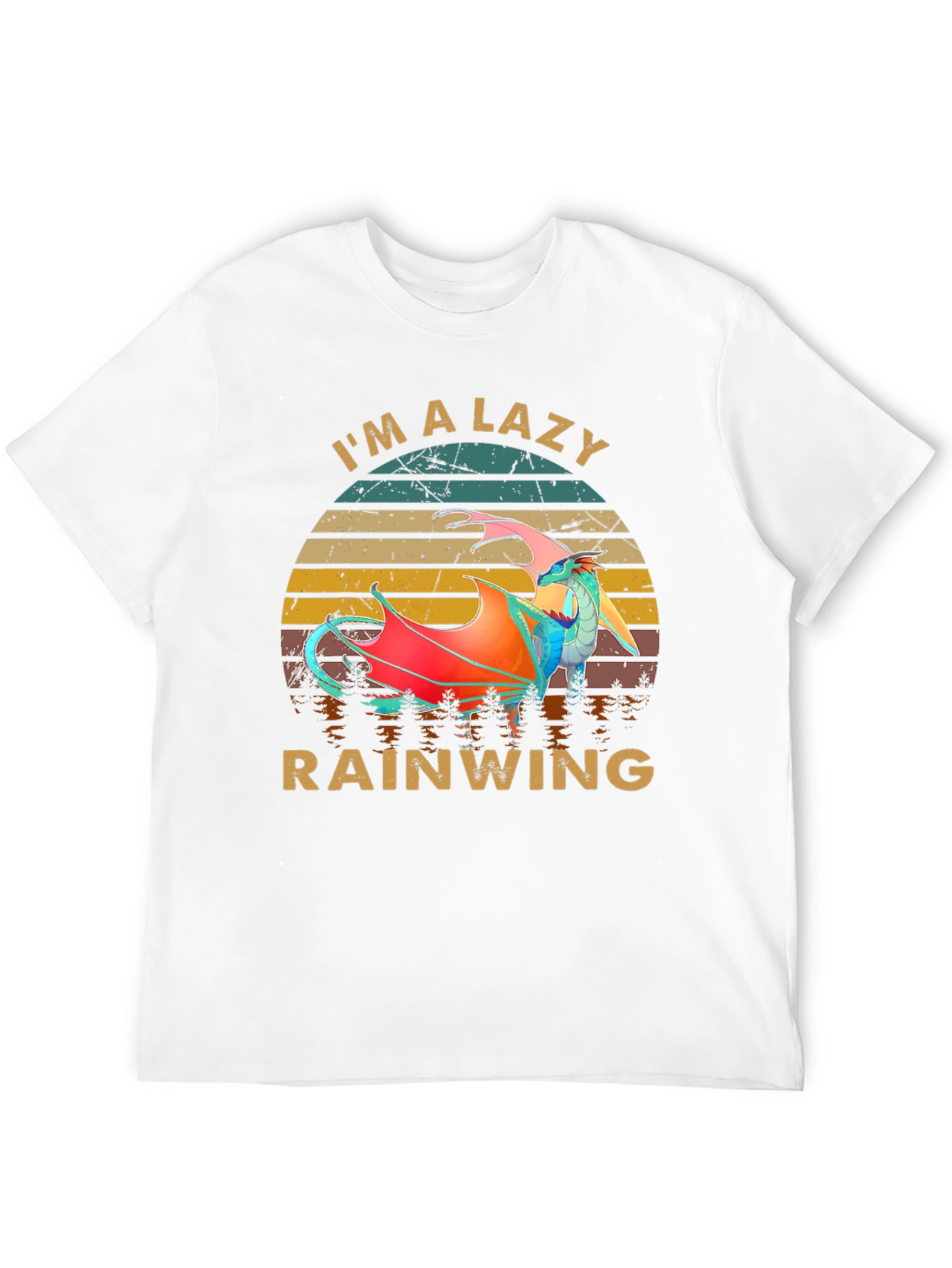 Im a Lazy Rainwing Novelty Graphic T-Shirt