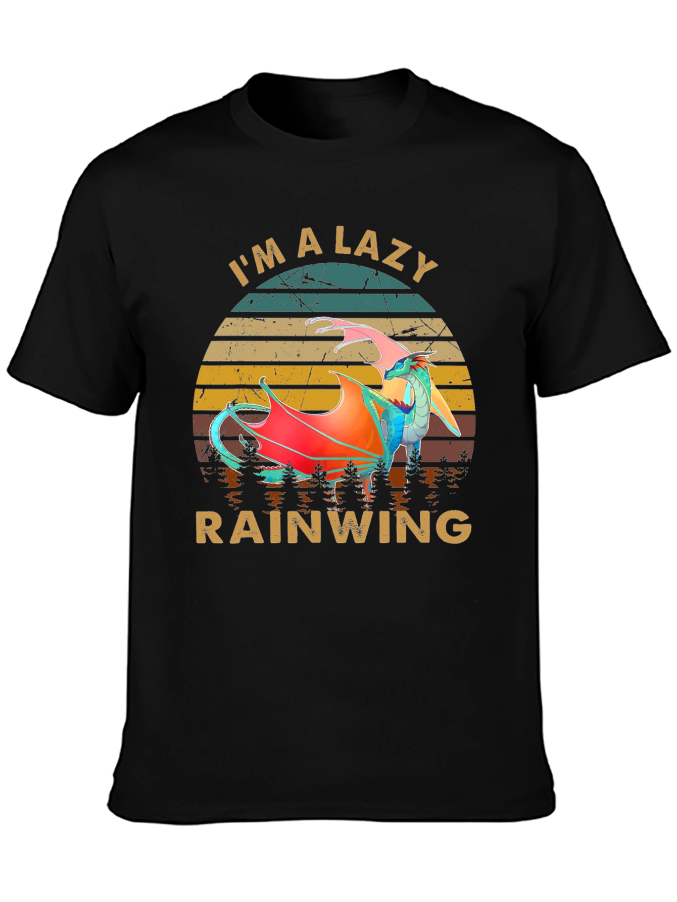 Im a Lazy Rainwing Novelty Graphic T-Shirt