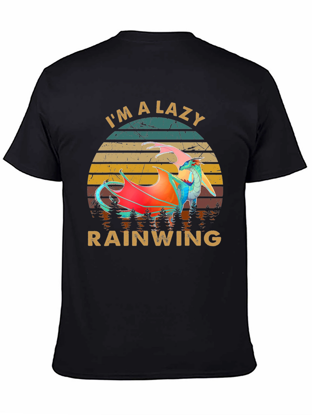 Im a Lazy Rainwing Novelty Graphic T-Shirt