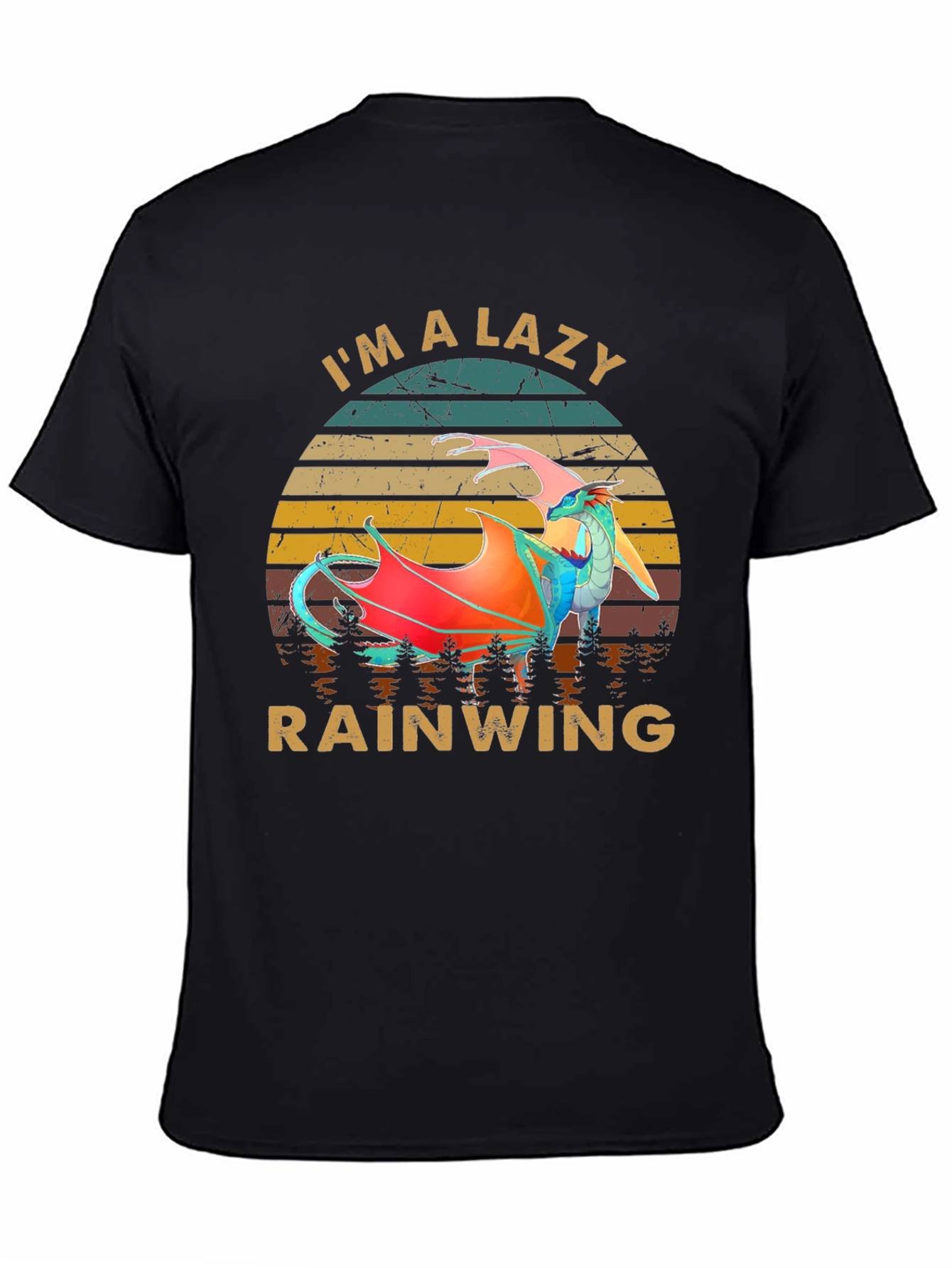Im a Lazy Rainwing Novelty Graphic T-Shirt