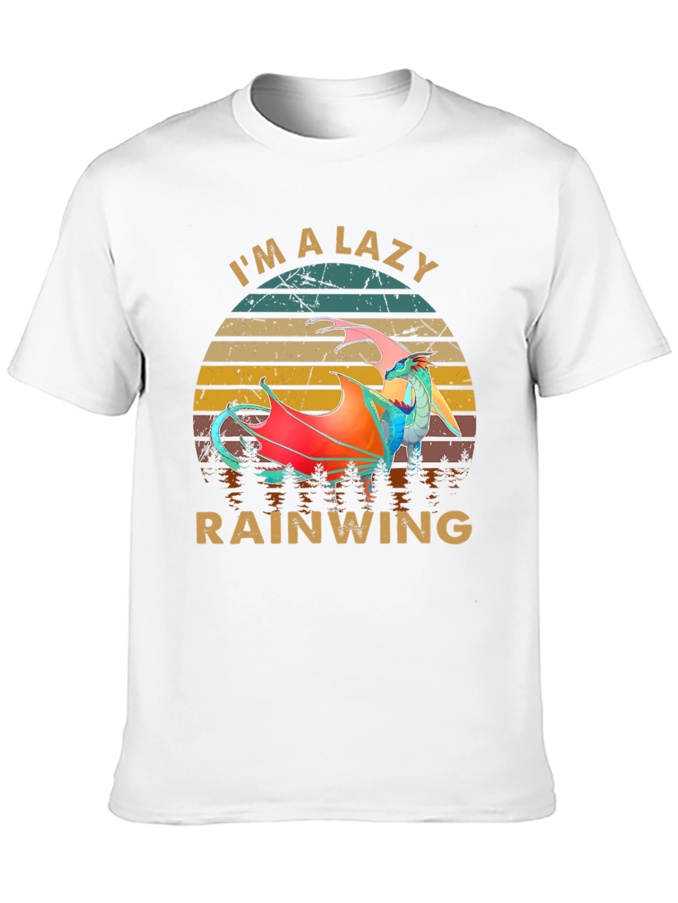 Im a Lazy Rainwing Novelty Graphic T-Shirt