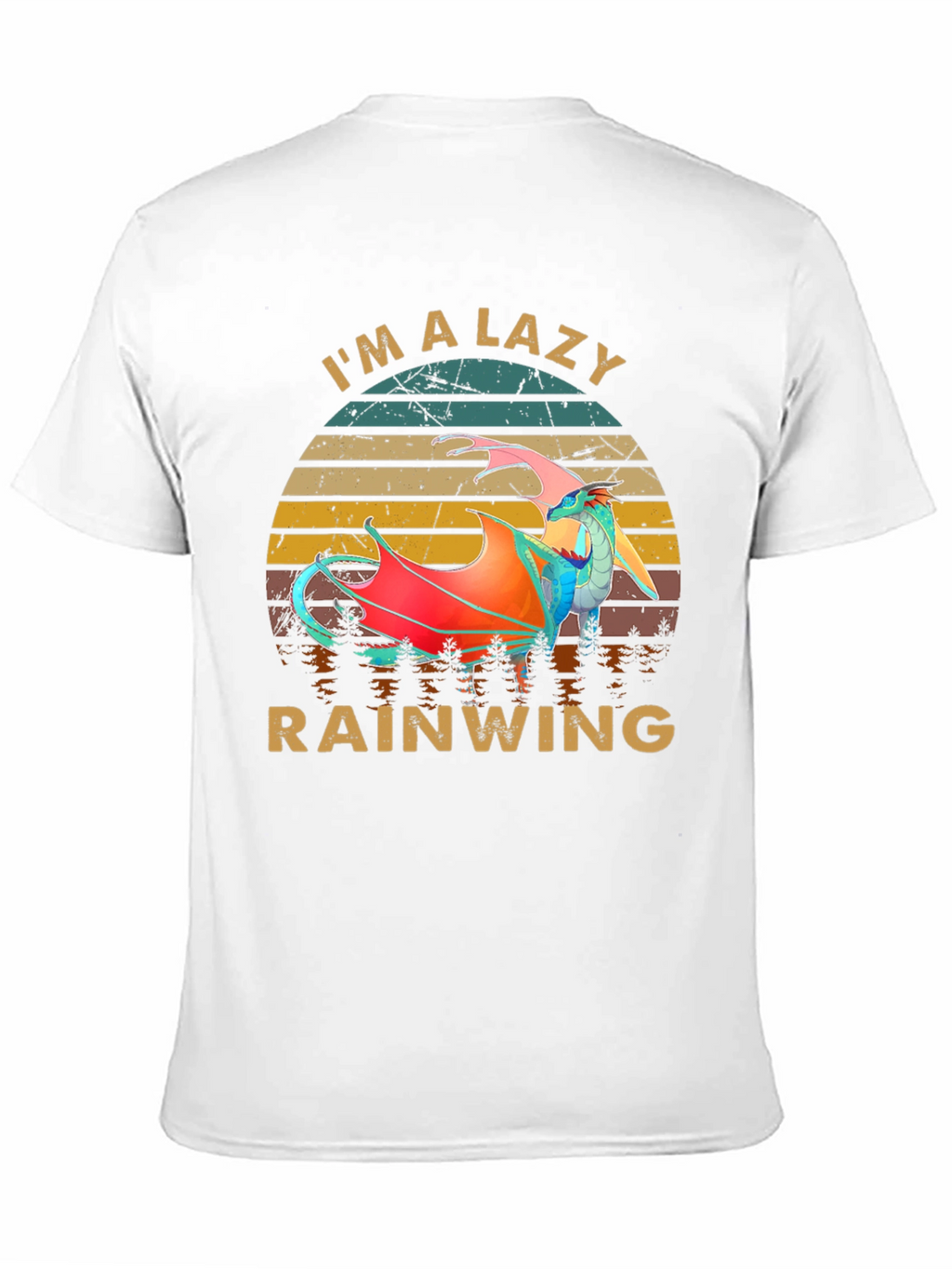 Im a Lazy Rainwing Novelty Graphic T-Shirt
