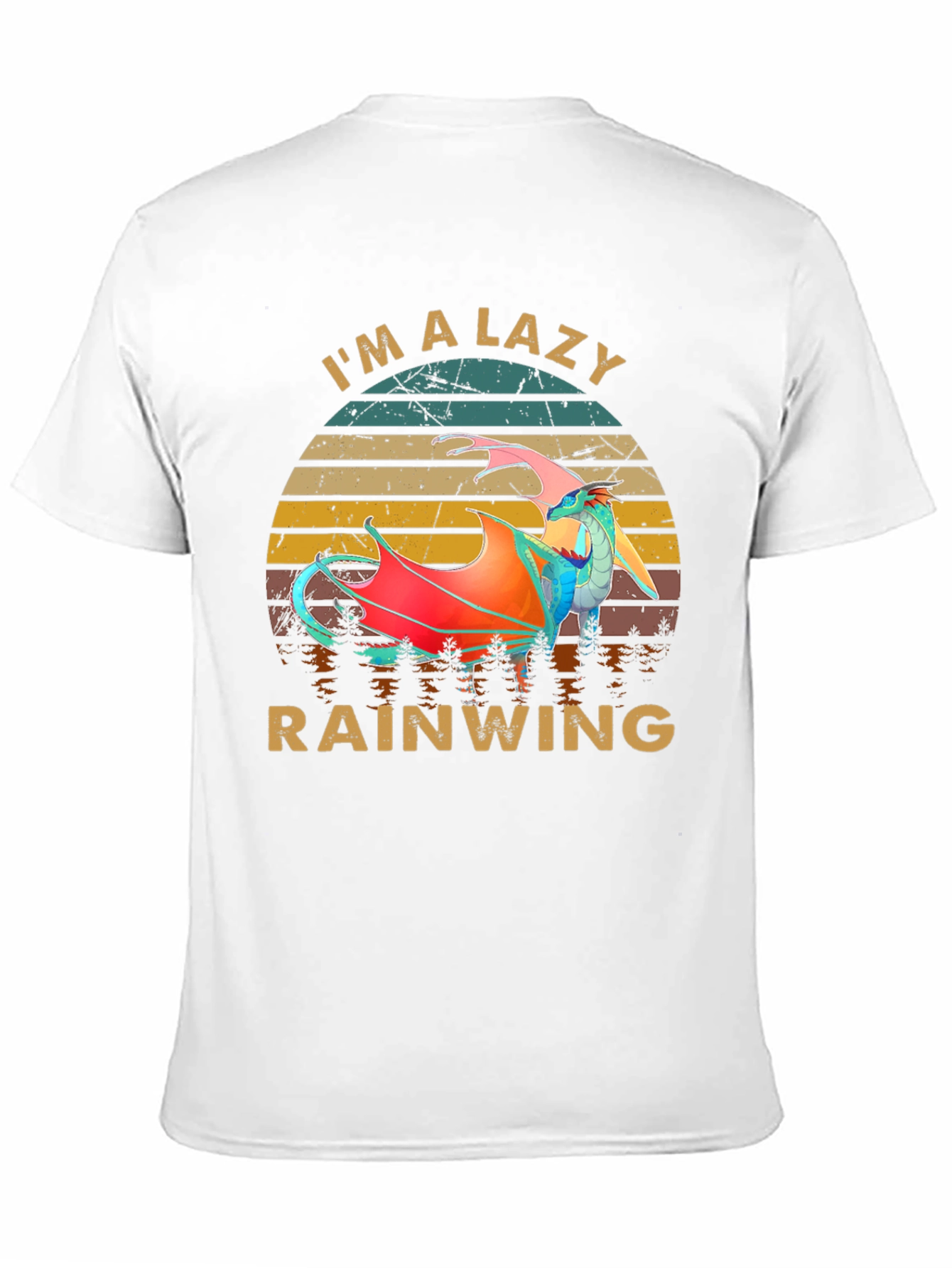 Im a Lazy Rainwing Novelty Graphic T-Shirt