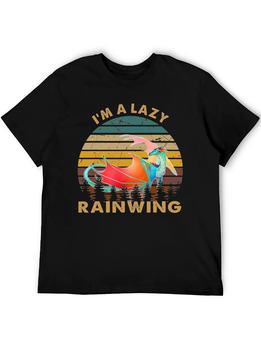 Im a Lazy Rainwing Novelty Graphic T-Shirt