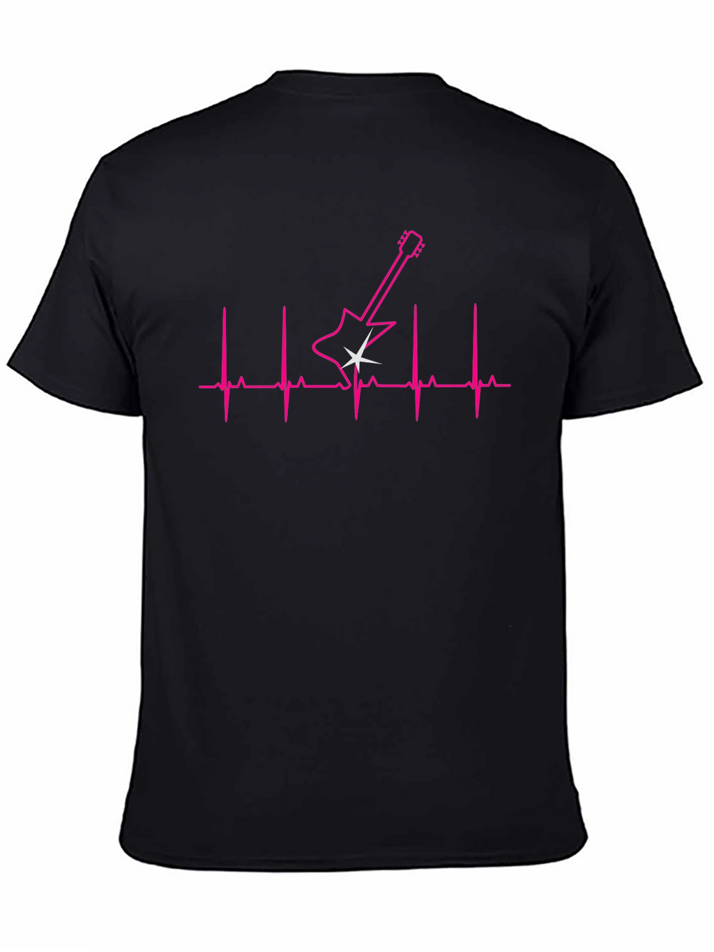 Guitar Heartbeat Graphic T-Shirt