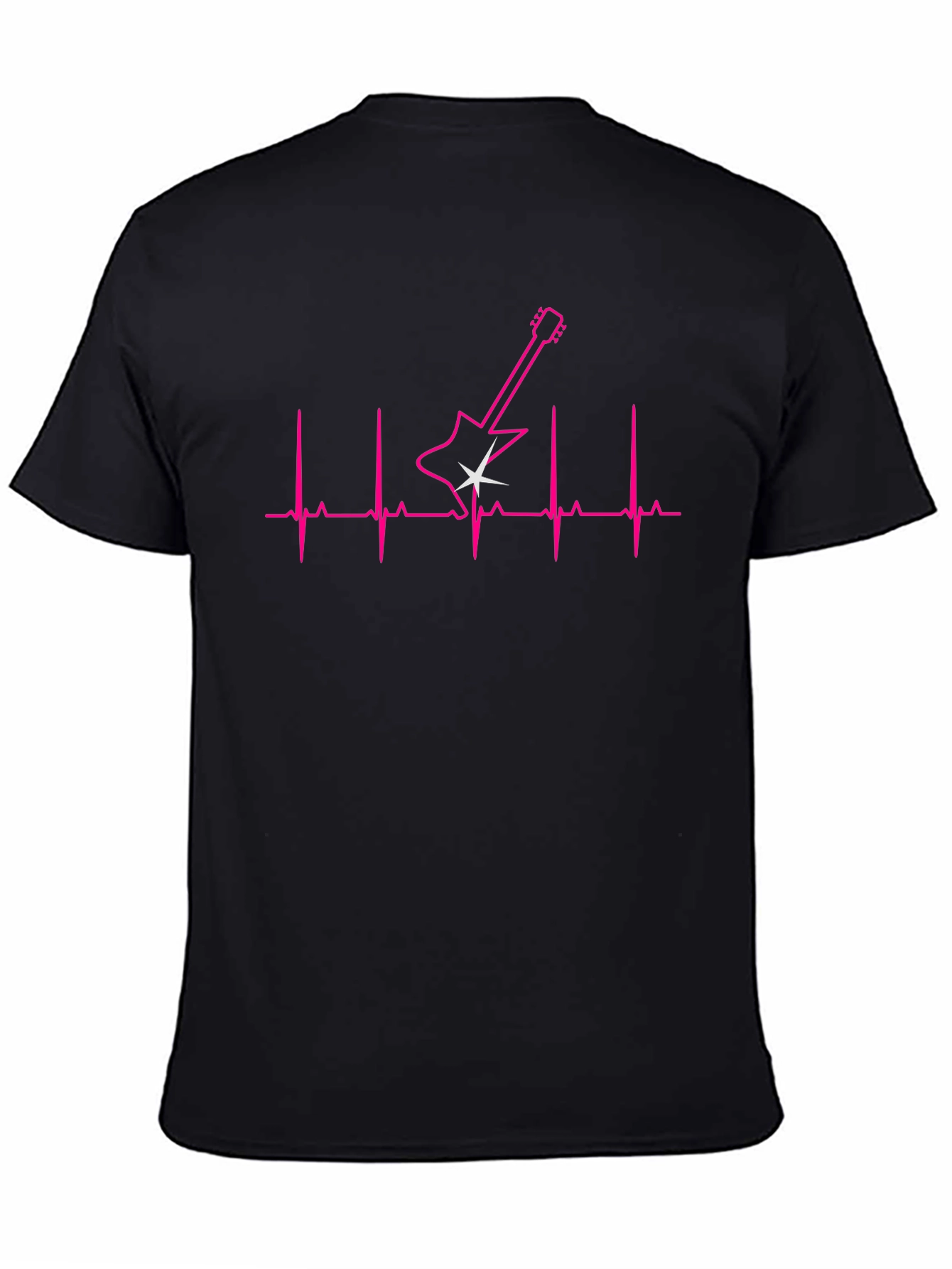 Guitar Heartbeat Graphic T-Shirt