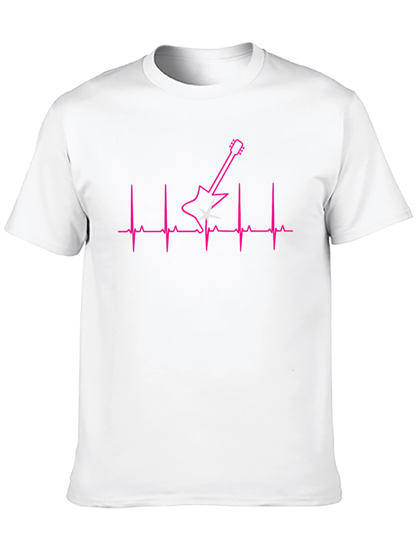 Guitar Heartbeat Graphic T-Shirt