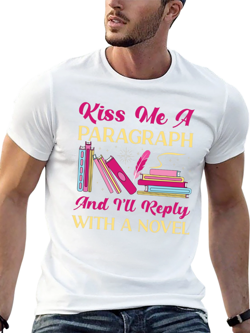 Kiss Me a Paragraph Novel Reader T-Shirt