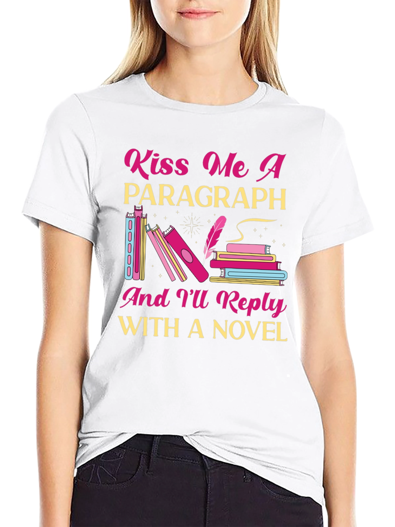 Kiss Me a Paragraph Novel Reader T-Shirt