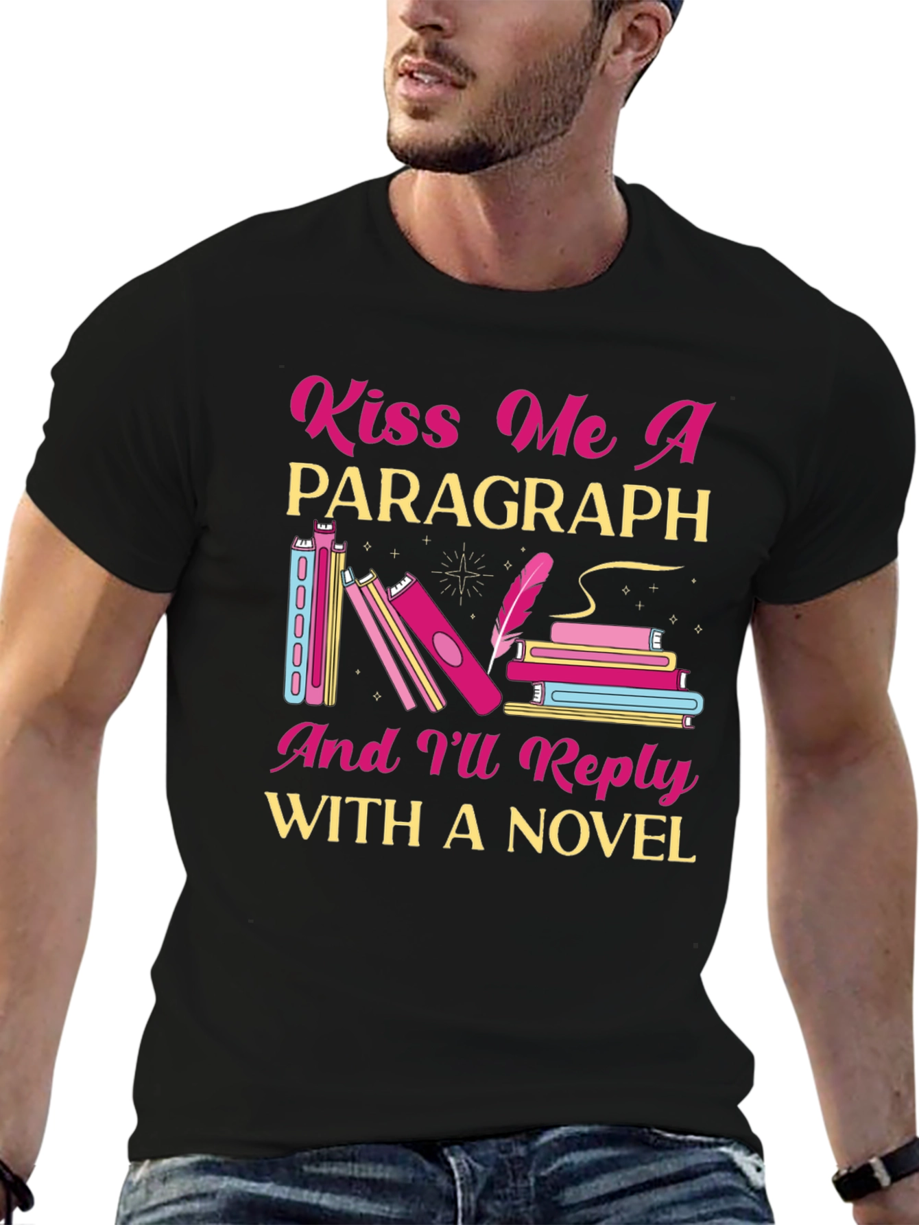 Kiss Me a Paragraph Novel Reader T-Shirt