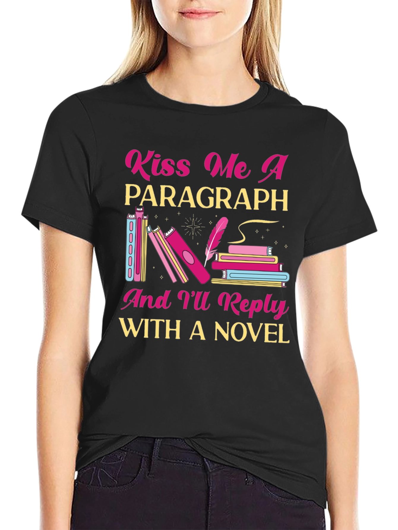 Kiss Me a Paragraph Novel Reader T-Shirt