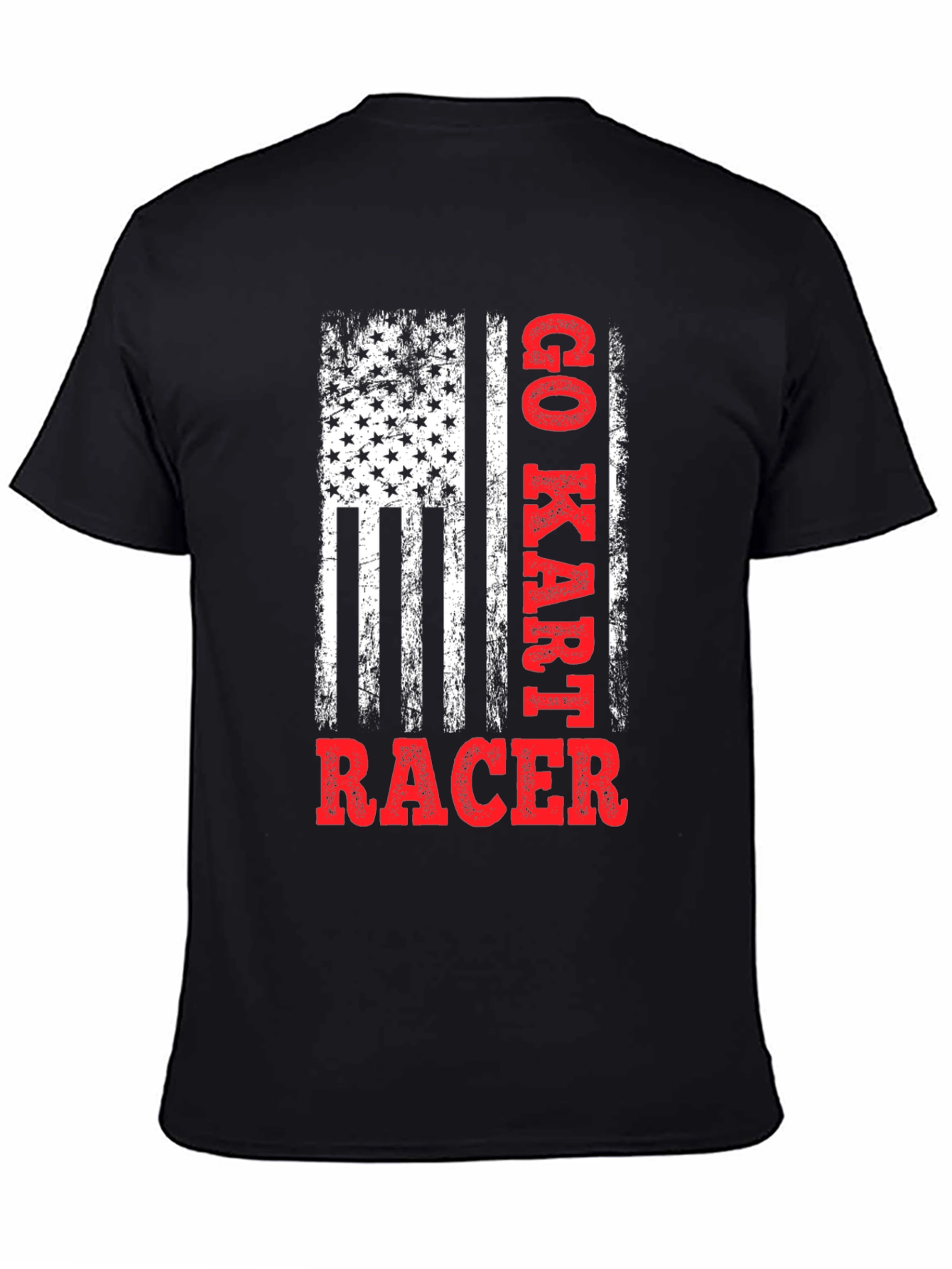 Go Kart Racer Graphic Tee - Patriotic Style