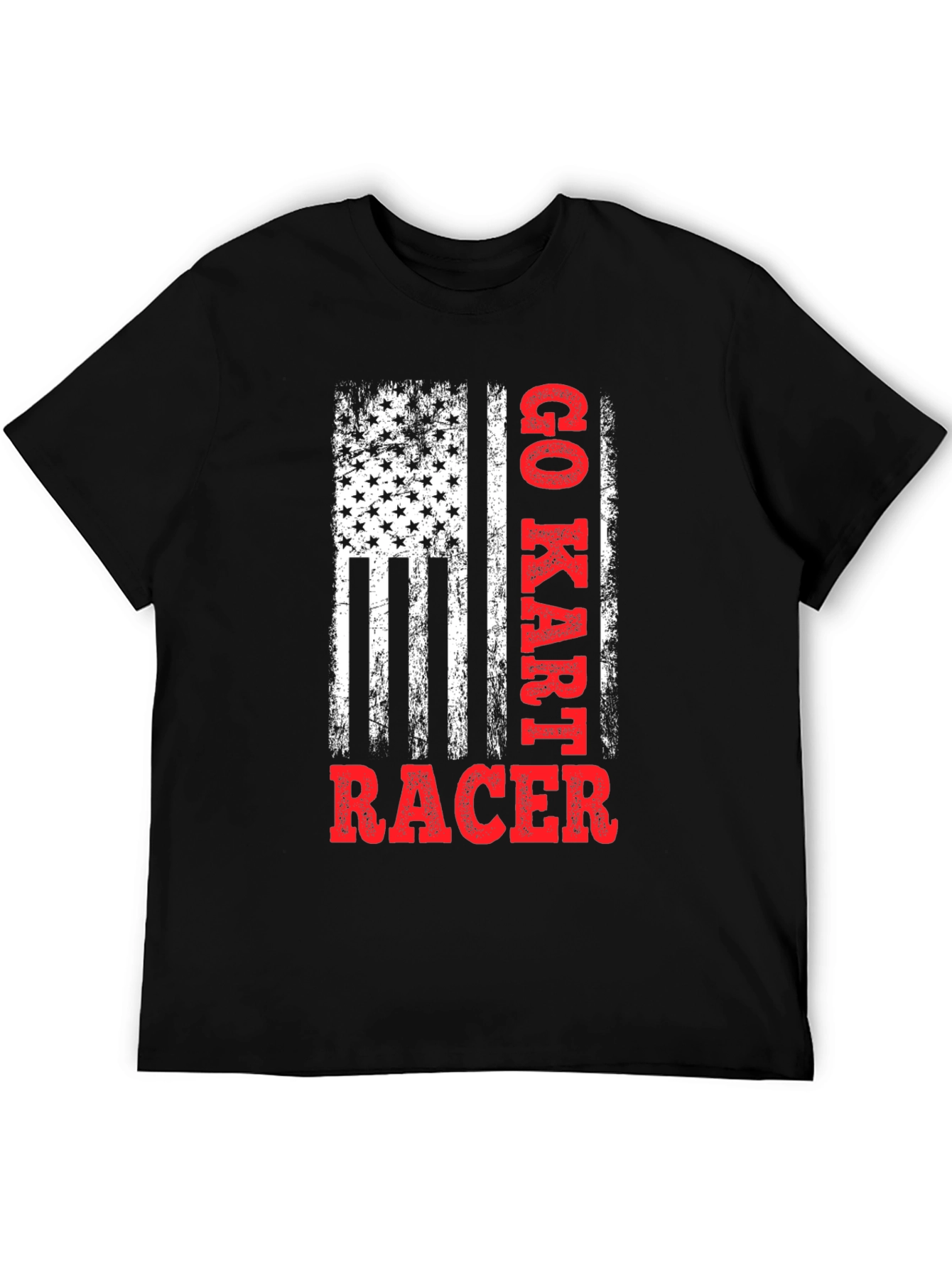 Go Kart Racer Graphic Tee - Patriotic Style