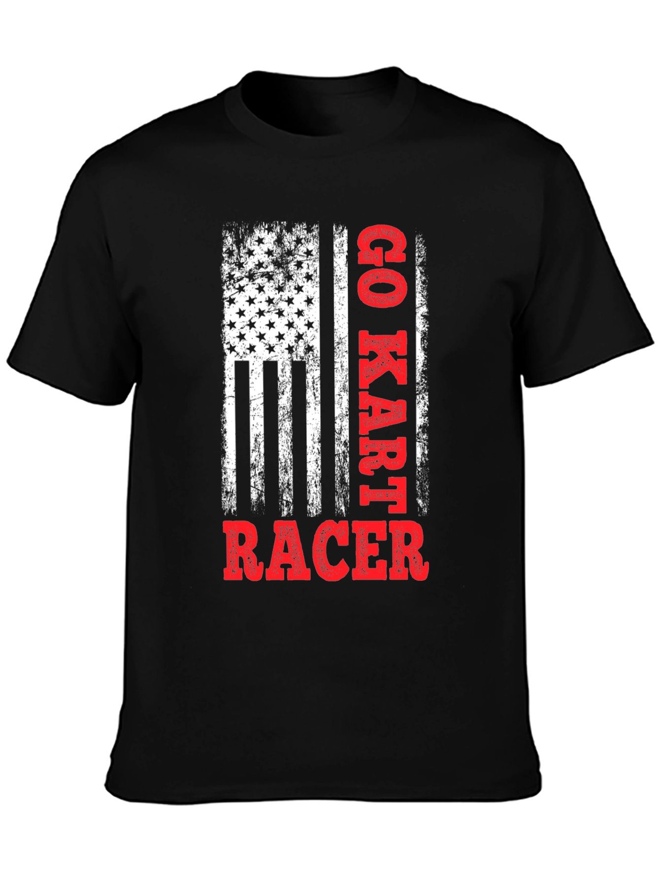 Go Kart Racer Graphic Tee - Patriotic Style