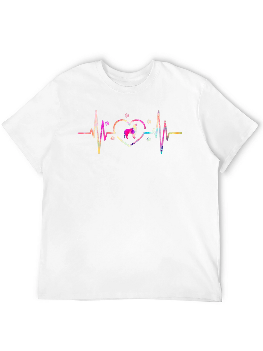 Dog Heartbeat Tee - Black Cotton Blend