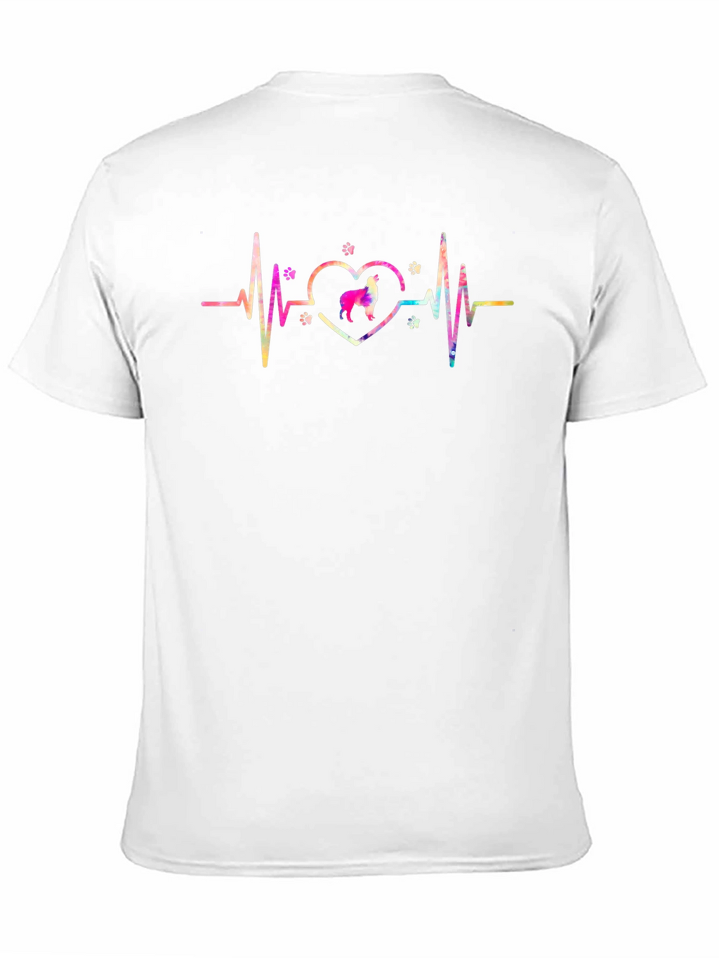 Dog Heartbeat Tee - Black Cotton Blend