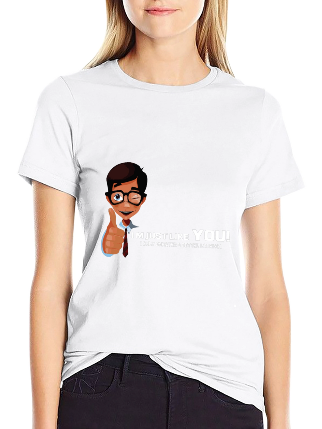 Im Just Like You Black Tee