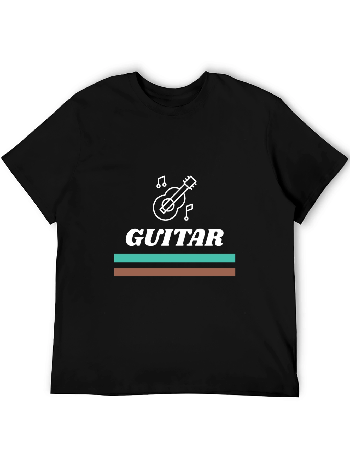 Guitar Graphic Tee - Music Lovers Black T-Shirt