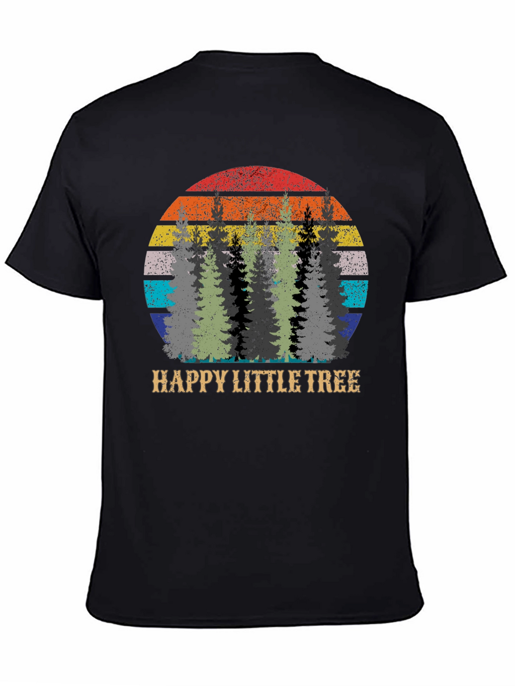 Happy Little Tree Retro Graphic Tee