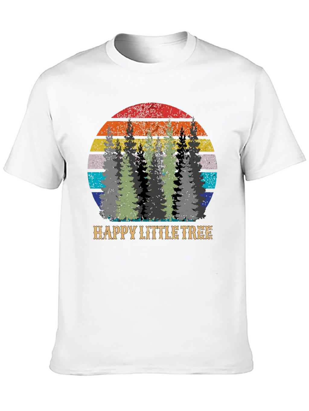 Happy Little Tree Retro Graphic Tee