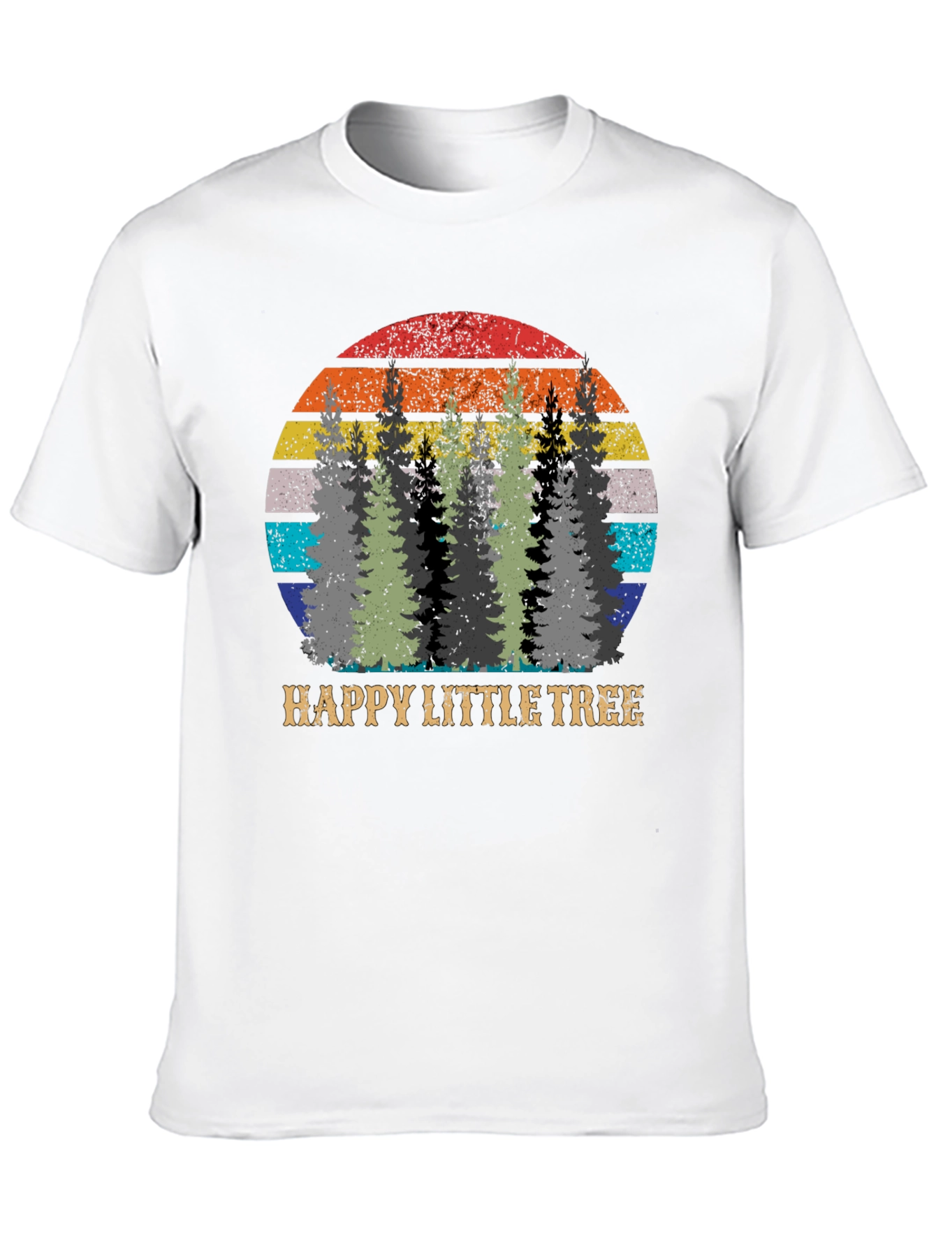 Happy Little Tree Retro Graphic Tee