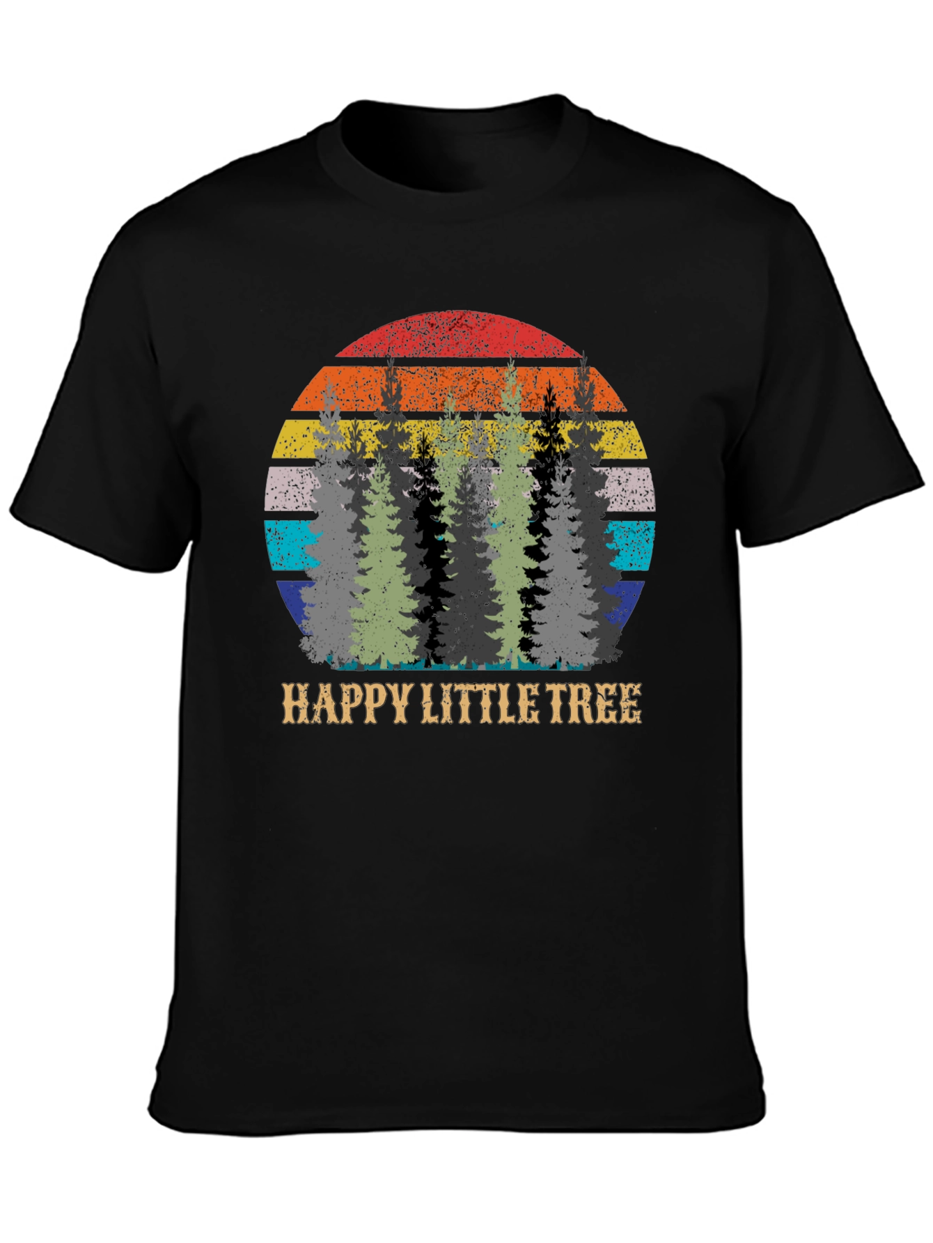 Happy Little Tree Retro Graphic Tee