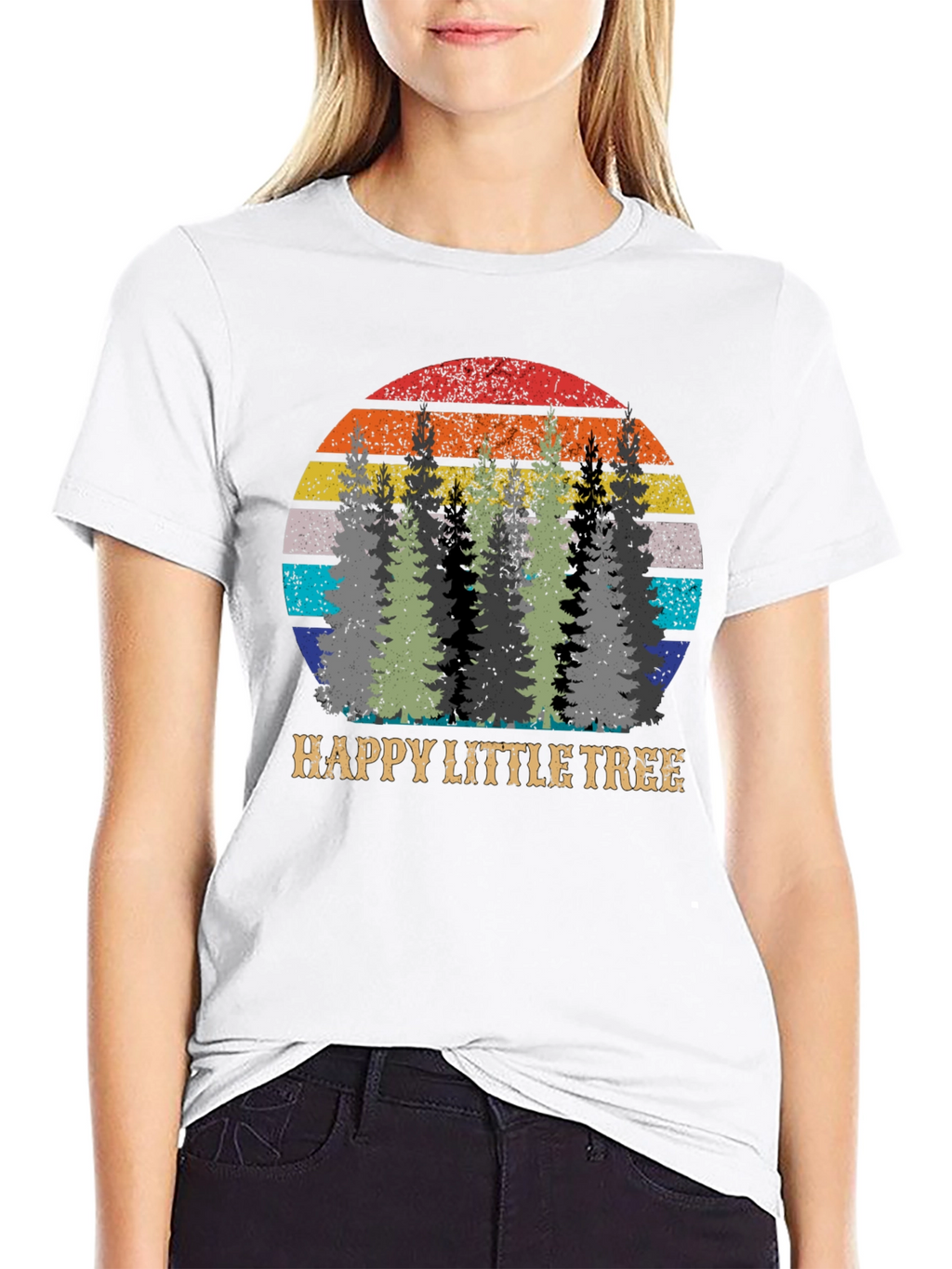Happy Little Tree Retro Graphic Tee