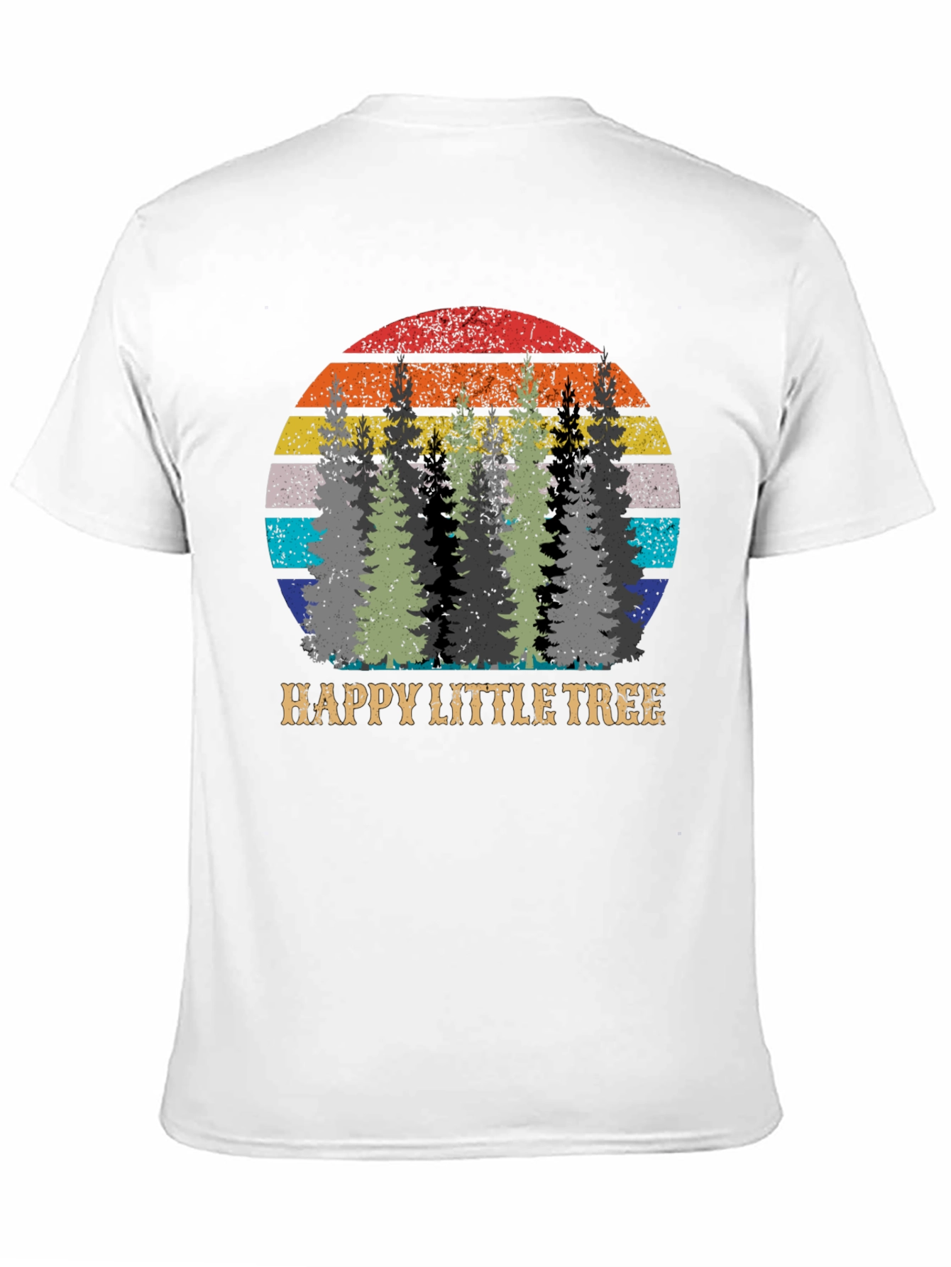 Happy Little Tree Retro Graphic Tee