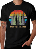 Happy Little Tree Retro Graphic Tee
