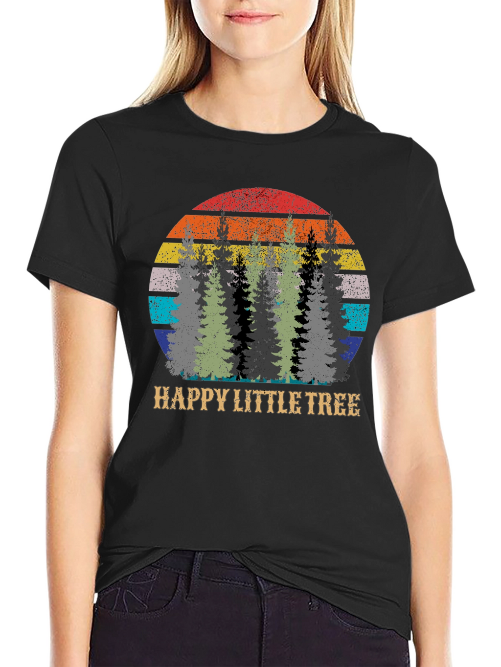 Happy Little Tree Retro Graphic Tee