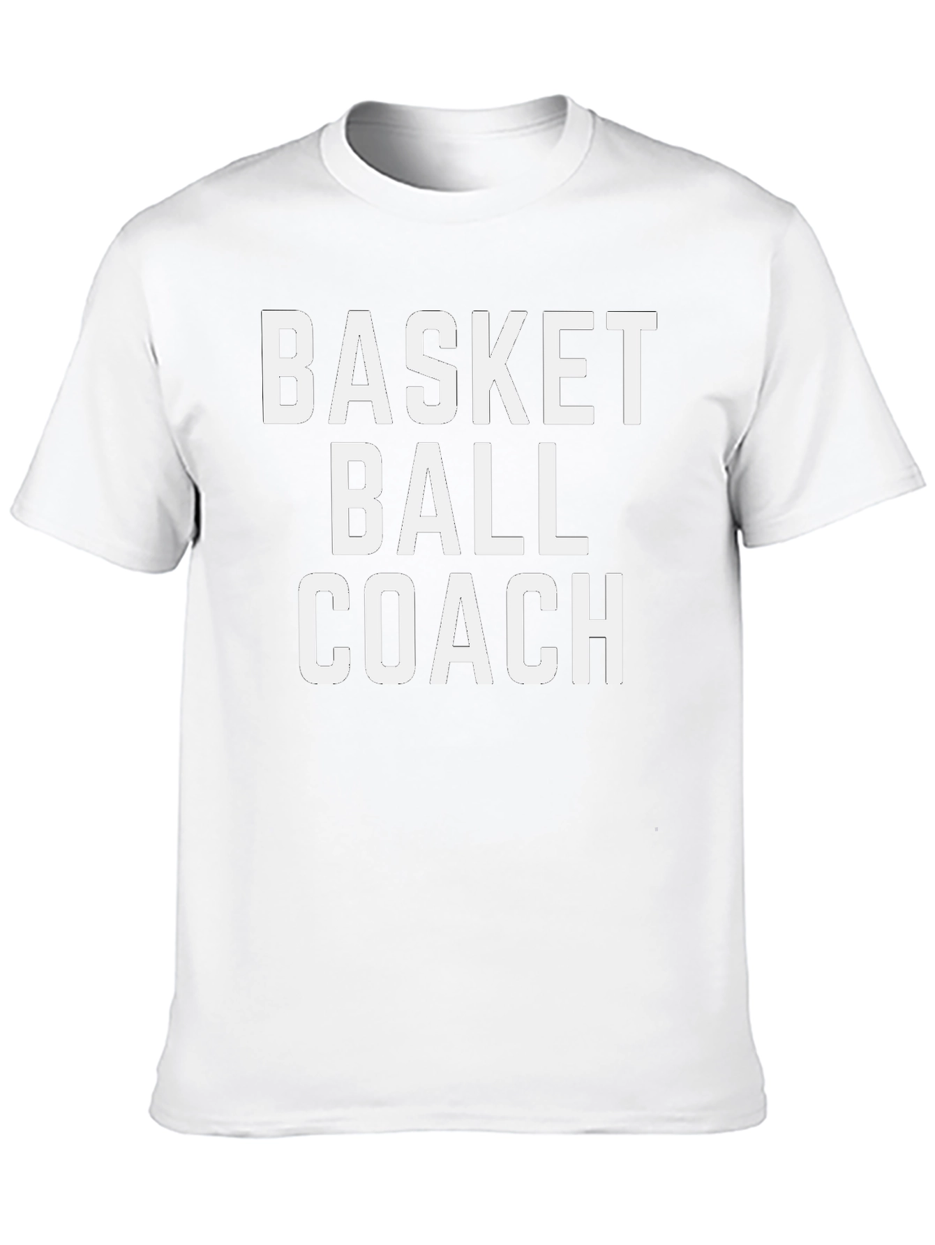 Basketball Coach Tee - Black Cotton T-Shirt