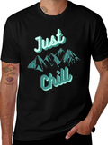 Just Chill Mountain T-Shirt - Relaxed Fit