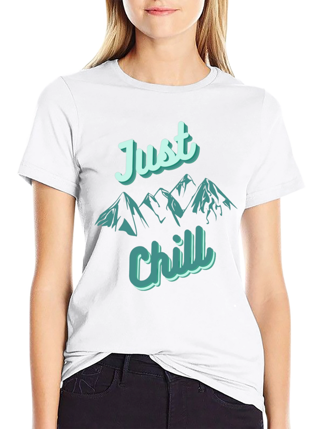 Just Chill Mountain T-Shirt - Relaxed Fit