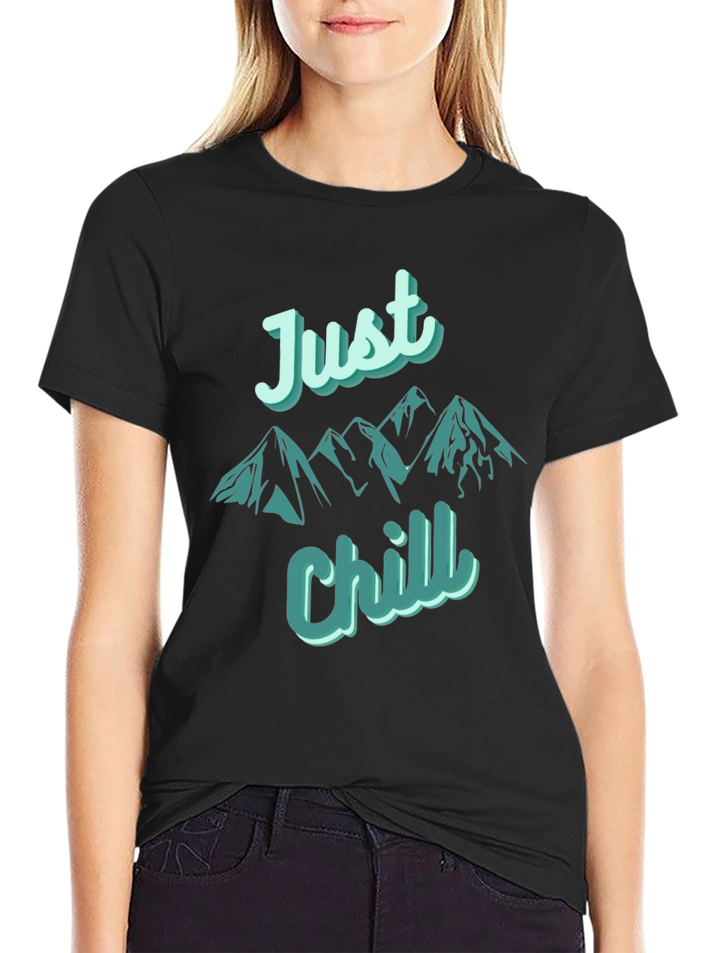 Just Chill Mountain T-Shirt - Relaxed Fit