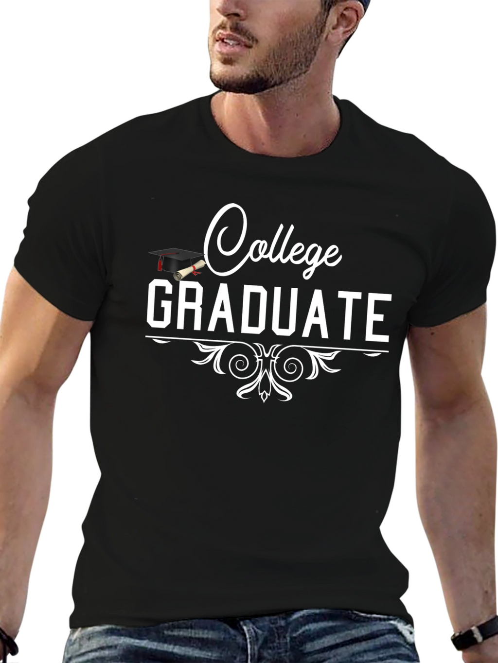 College Graduate Black T-Shirt