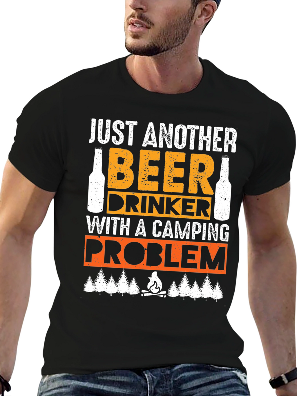 Beer Drinker Camping Problem T-Shirt