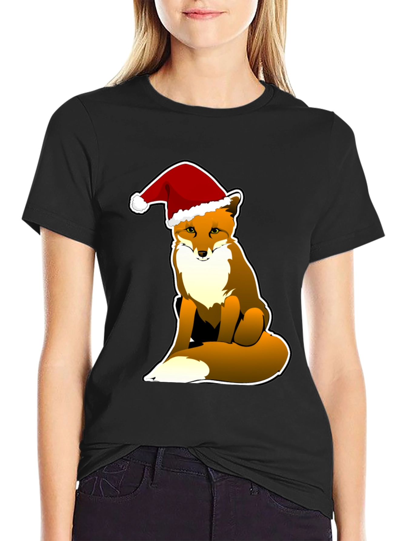 Festive Fox Tee - Holiday Season Style