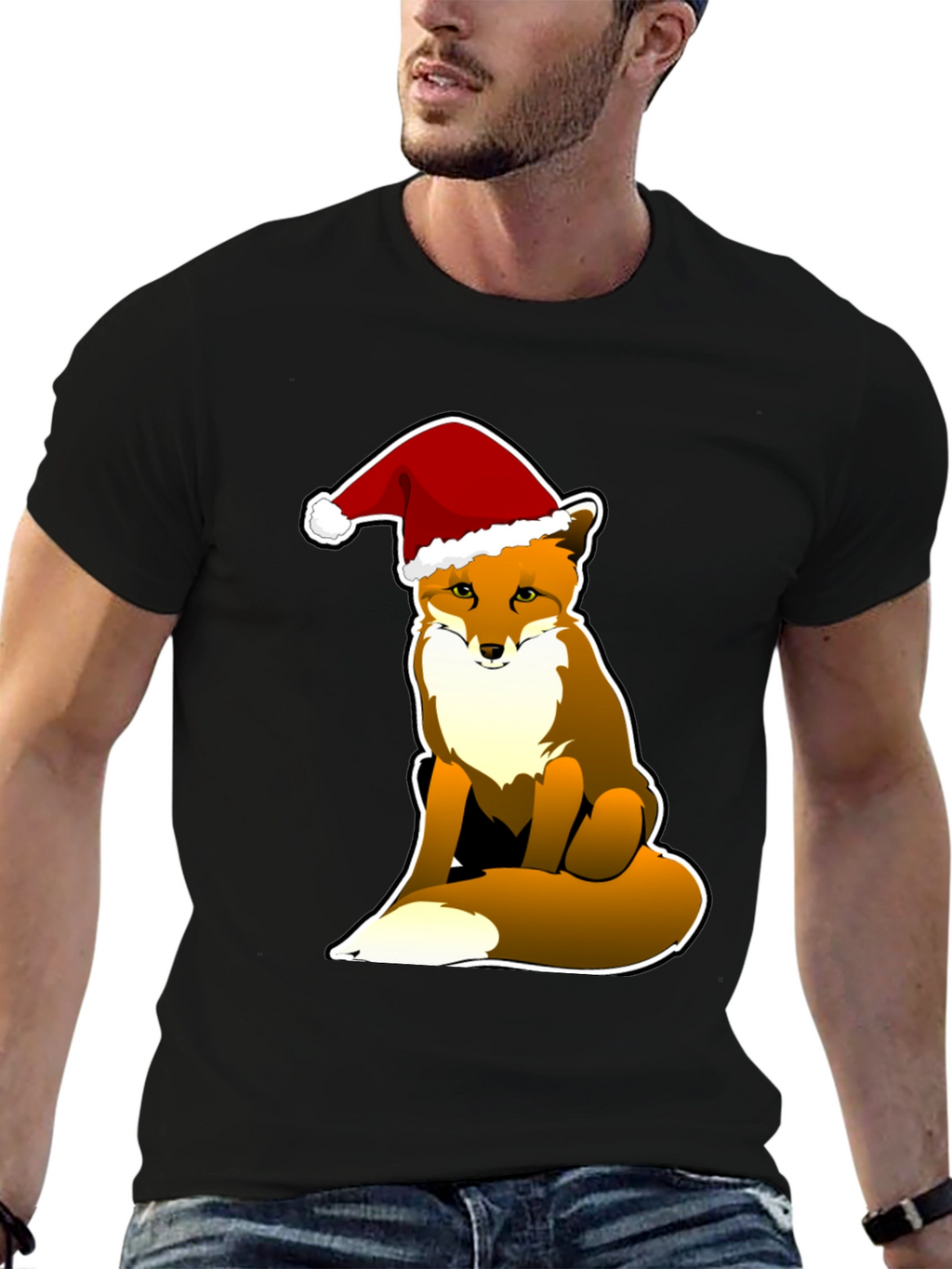 Festive Fox Tee - Holiday Season Style