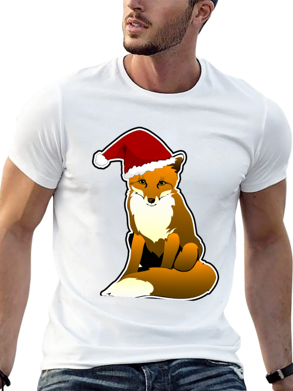 Festive Fox Tee - Holiday Season Style