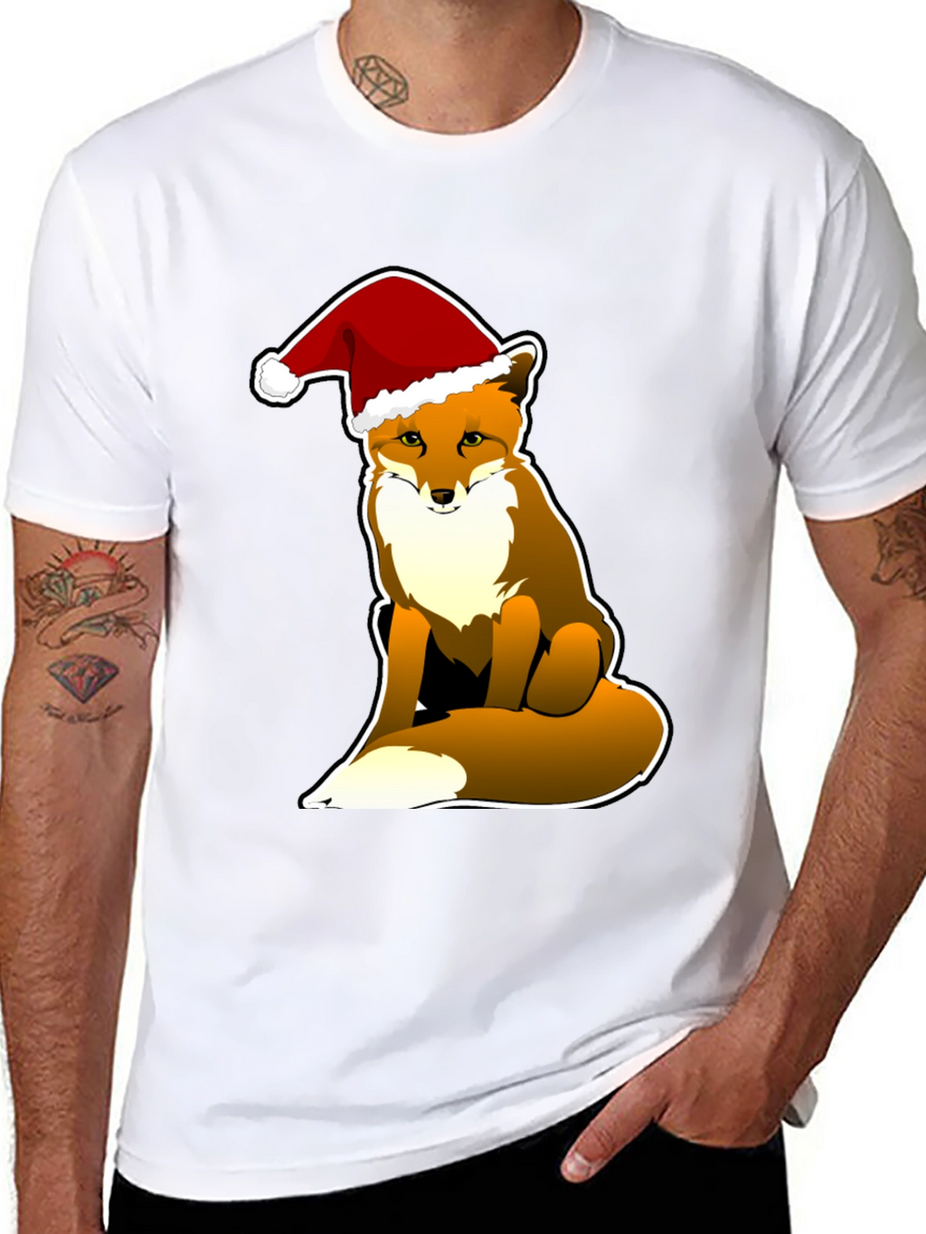 Festive Fox Tee - Holiday Season Style