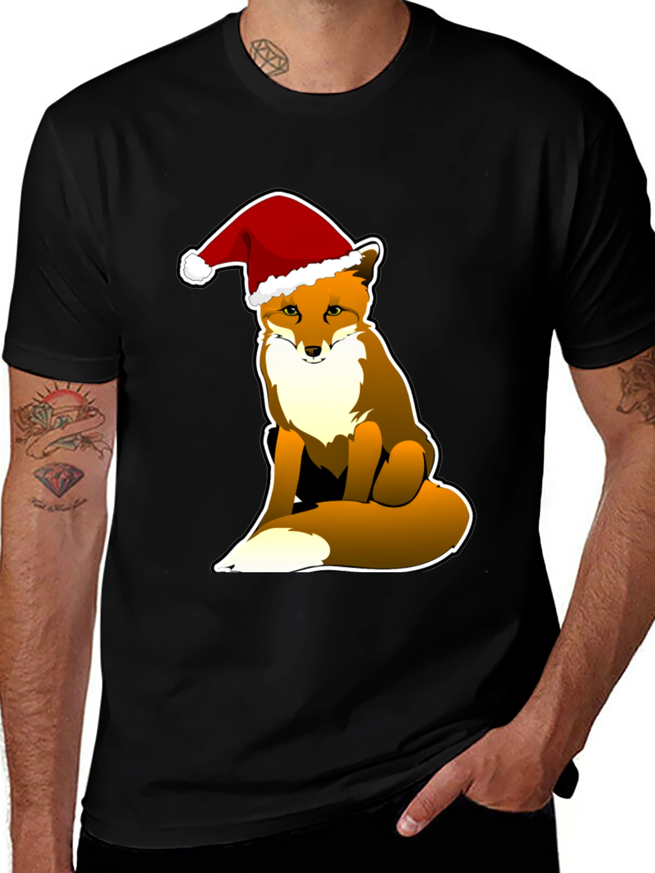 Festive Fox Tee - Holiday Season Style