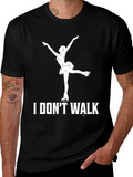 I Dont Walk Ice Skater T-Shirt